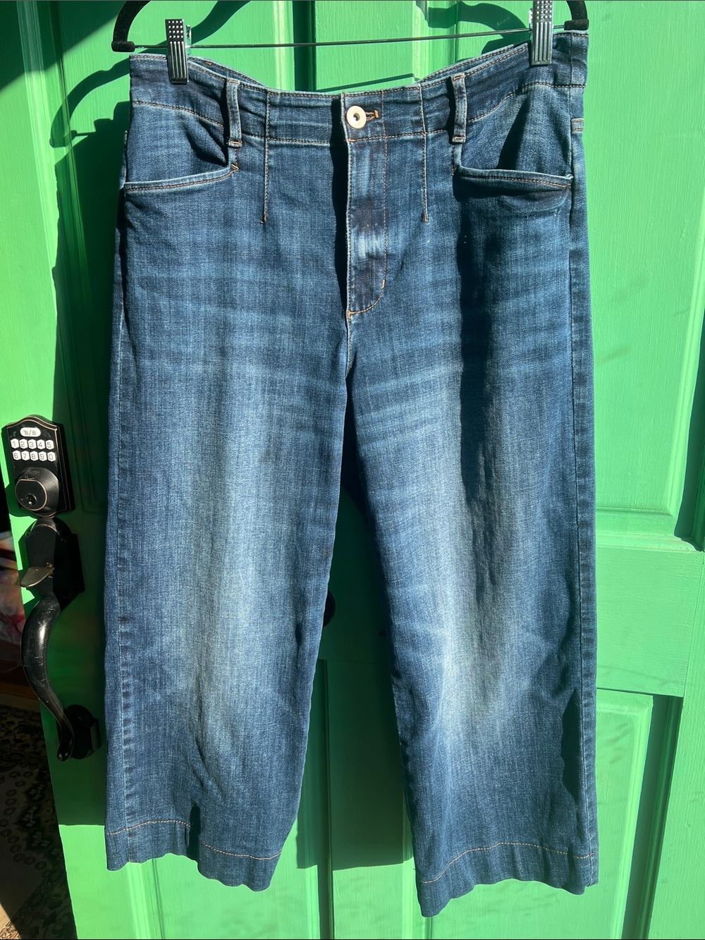 J. Jill denim Wide Leg high rise Jeans. 👖 Size 14p